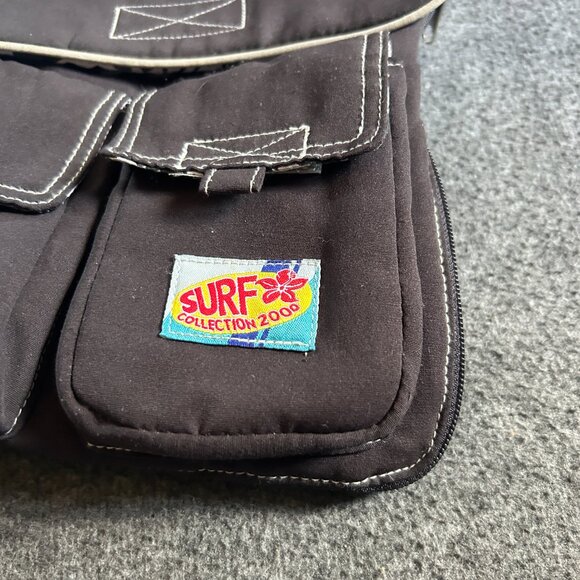 No Boundaries Vintage Y2k Backpack Black Surf Hawaii Tropical Bag Grunge Goth - Picture 7 of 15